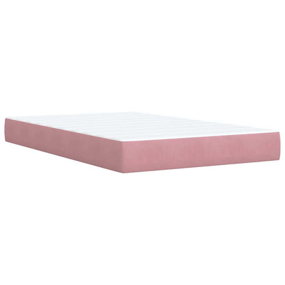 Boxspringbett mit Matratze Rosa 120x190 cm Samt