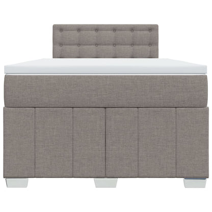 Boxspringbett mit Matratze Taupe 120x190 cm Stoff