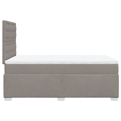 Boxspringbett mit Matratze Taupe 120x190 cm Stoff
