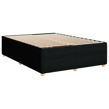 Boxspringbett mit Matratze Schwarz 140x190 cm Stoff