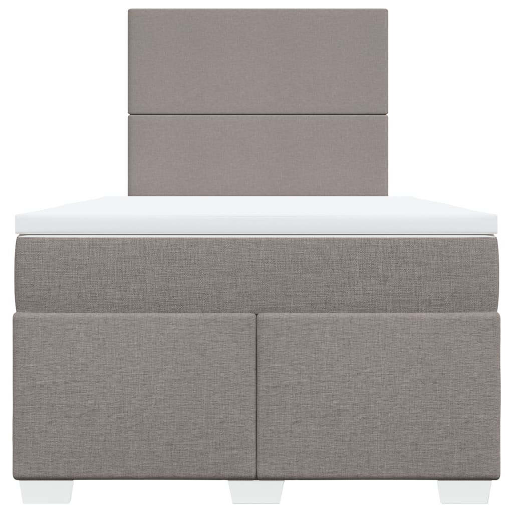 Boxspringbett mit Matratze Taupe 120x190 cm Stoff
