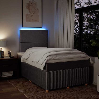 Boxspringbett mit Matratze Taupe 120x200 cm Stoff