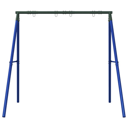 Schaukelgestell mit 4 Haken Blau Stahl