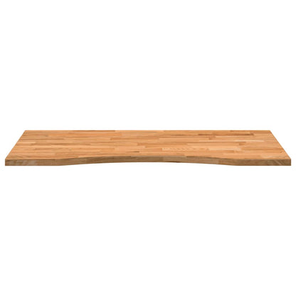 Schreibtischplatte Hellbraun 100x60x2,5 cm Massivholz Eiche