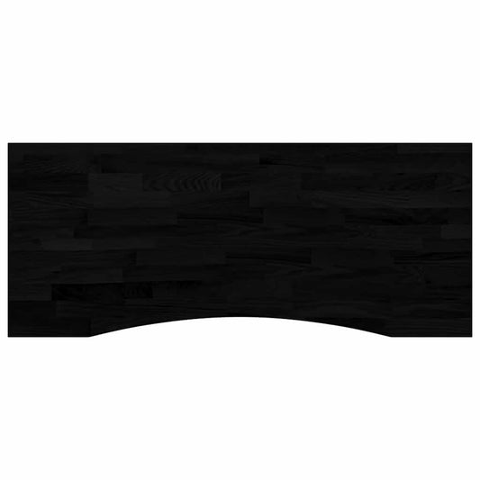 Schreibtischplatte Dunkelbraun 120x50x2,5 cm Massivholz Eiche