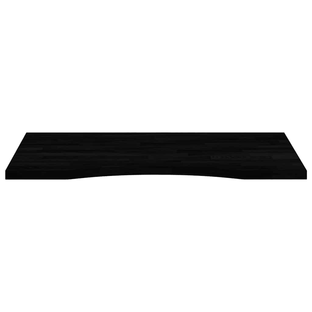 Schreibtischplatte Dunkelbraun 80x60x2,5 cm Massivholz Eiche
