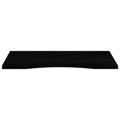 Schreibtischplatte Dunkelbraun 80x60x2,5 cm Massivholz Eiche