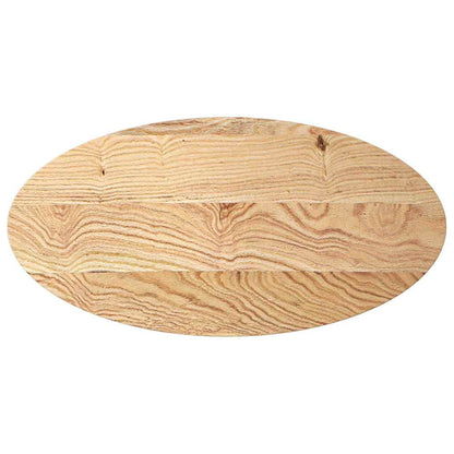 Tischplatte 100x50x4 cm Massivholz Eiche Oval