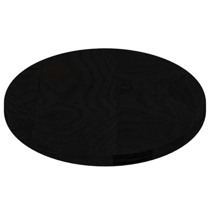 Tischplatte Dunkelbraun 80x40x2 cm Massivholz Eiche Oval