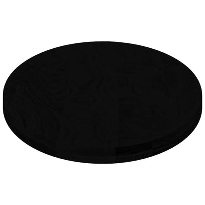 Tischplatte Dunkelbraun 120x60x4 cm Massivholz Eiche Oval