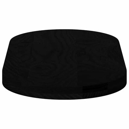 Tischplatte Dunkelbraun 80x40x4 cm Massivholz Eiche Oval