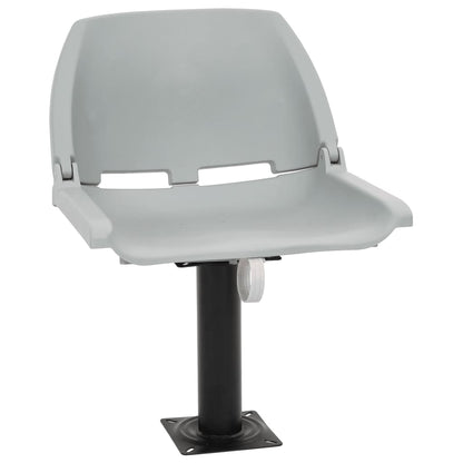 2-tlg. Bootssitz-Set Klappbar Kein Kissen Grau 48x51x41 cm