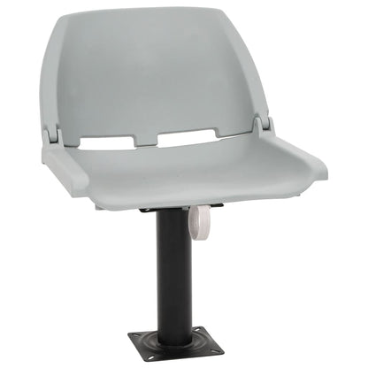 4-tlg. Bootssitz-Set Klappbar Kein Kissen Grau 48x51x41 cm