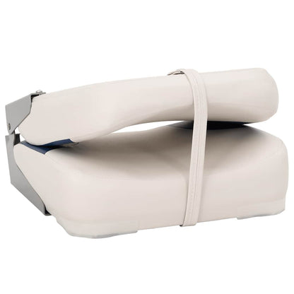 2-tlg. Bootssitz-Set Klappbar Blau und Weiß 41x36x48 cm