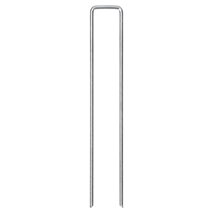 Bodenanker 50 Stk. U-Form 20x4 cm Verzinkter Stahl