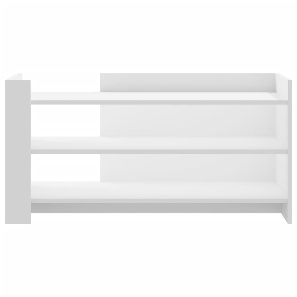 Sofabord Hvid 100x50x50 cm Træ Materiale