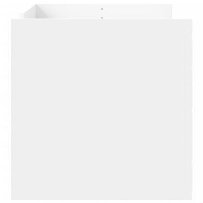 Sofabord Hvid 100x50x50 cm Træ Materiale