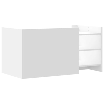 Sofabord Hvid 100x50x50 cm Træ Materiale