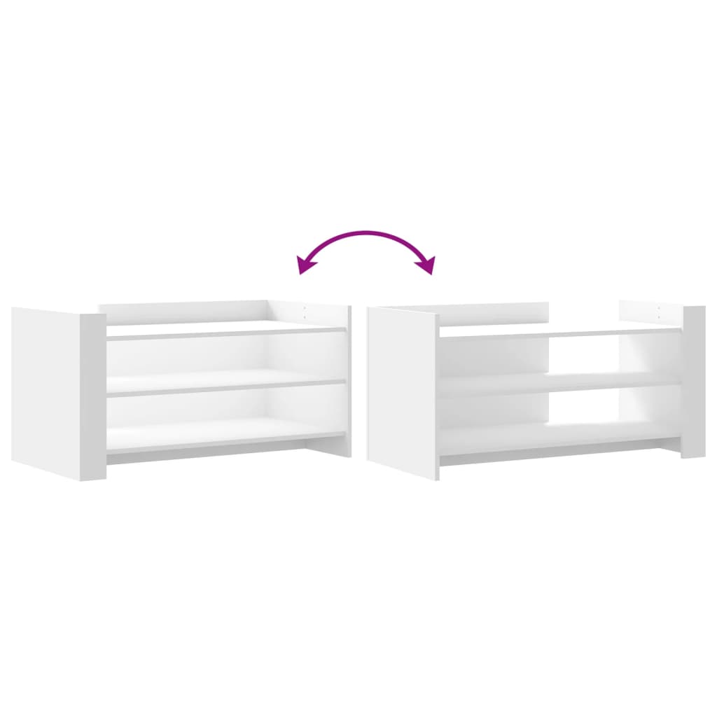Sofabord Hvid 100x50x50 cm Træ Materiale