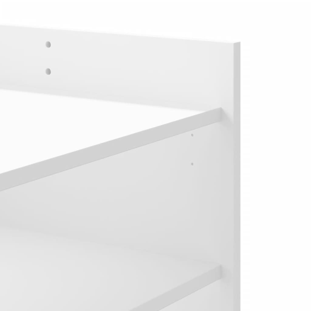 Sofabord Hvid 100x50x50 cm Træ Materiale