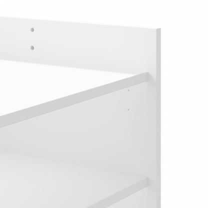Sofabord Hvid 100x50x50 cm Træ Materiale