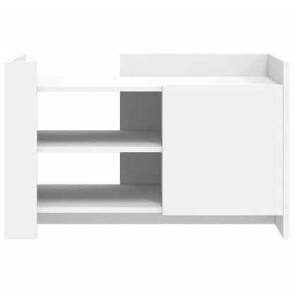 Sofabord Hvid 80x50x50 cm Træ Materiale