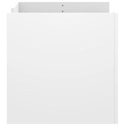 Sofabord Hvid 80x50x50 cm Træ Materiale