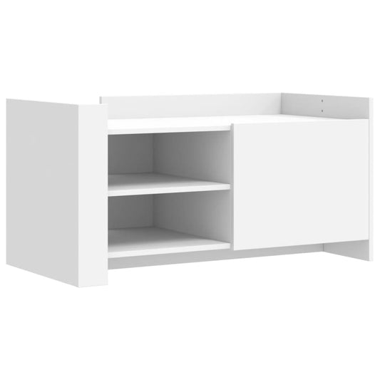 Sofabord Hvid 100x50x50 cm Træ Materiale
