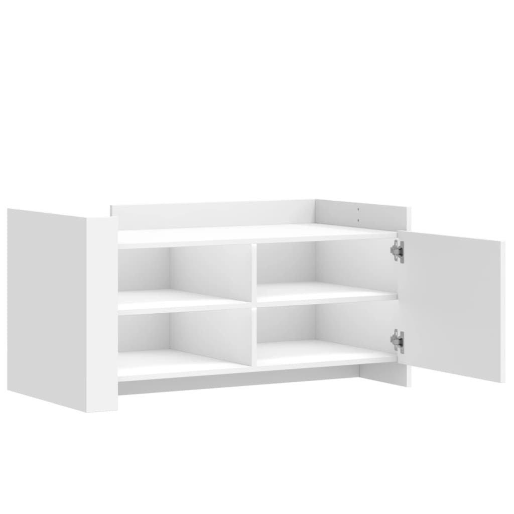 Sofabord Hvid 100x50x50 cm Træ Materiale
