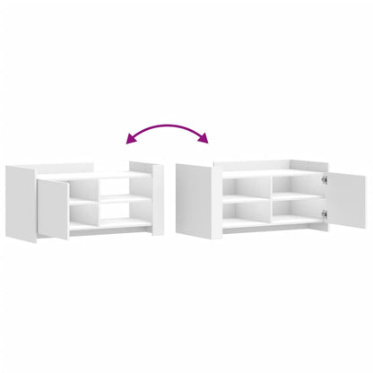 Sofabord Hvid 100x50x50 cm Træ Materiale
