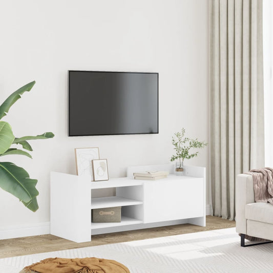 TV-skab Hvid 100x35x40 cm Træ Materiale