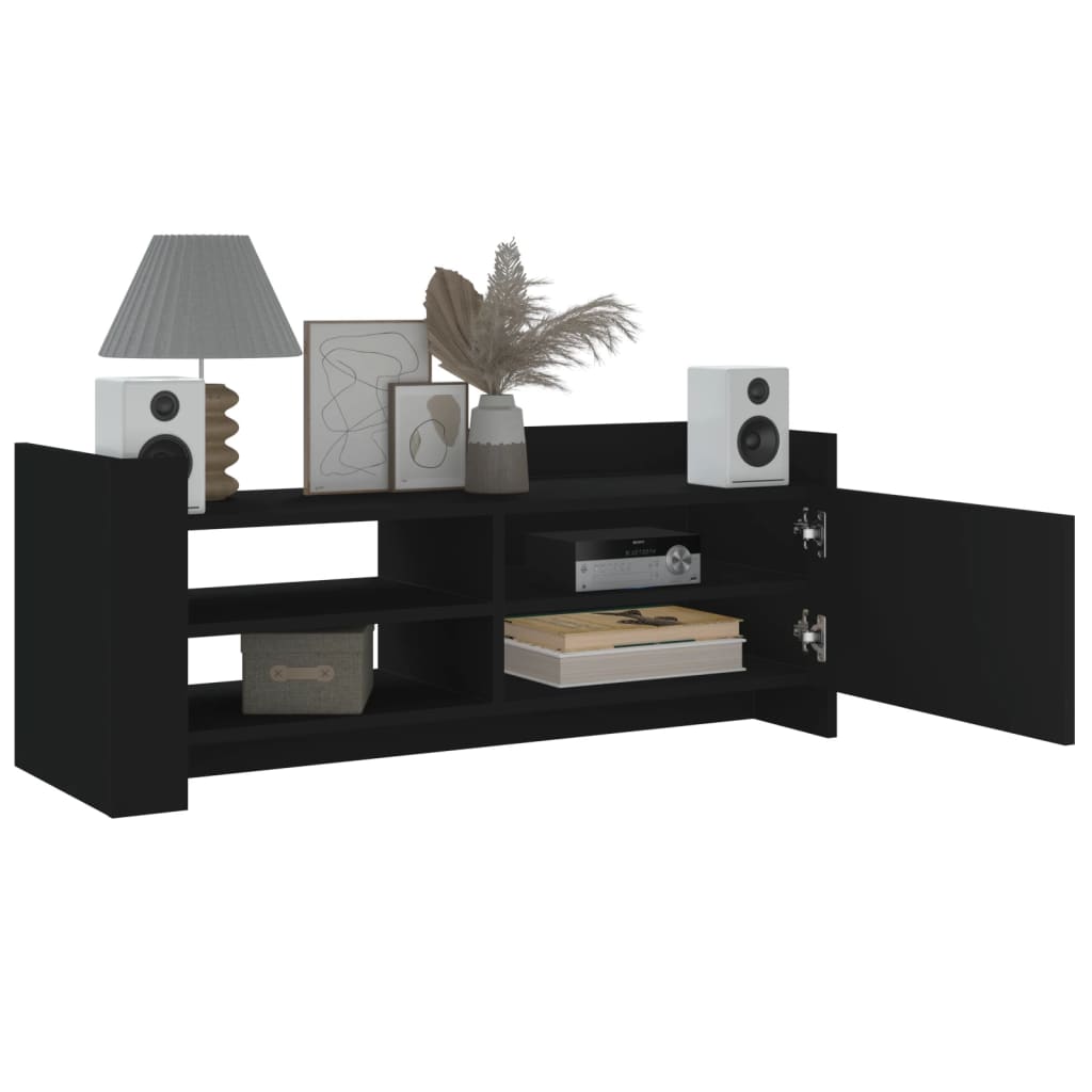 TV-skab Sort 100x35x40 cm Træ Materiale