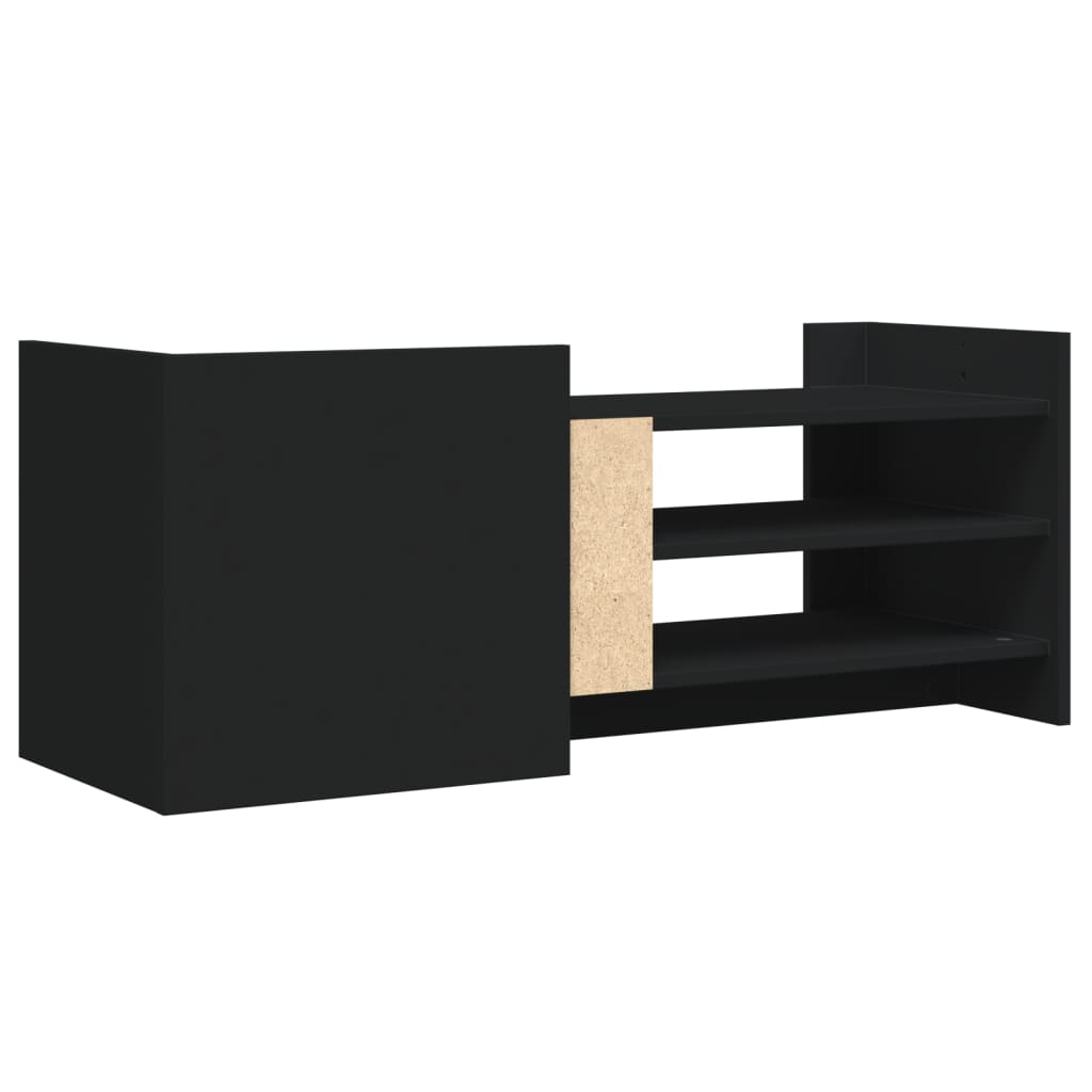 TV-skab Sort 100x35x40 cm Træ Materiale