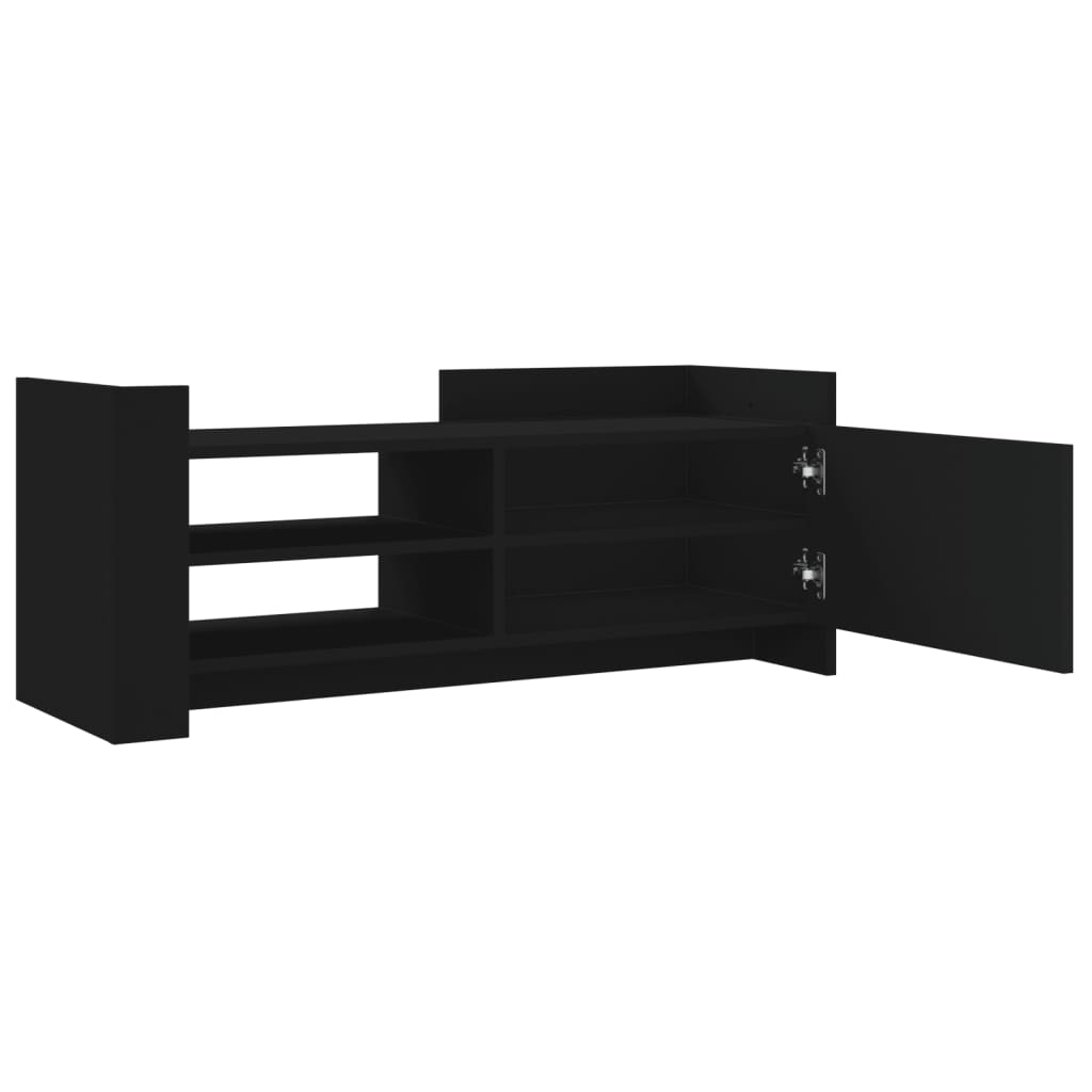 TV-skab Sort 100x35x40 cm Træ Materiale