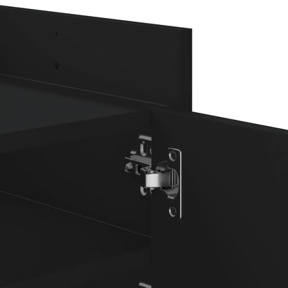 TV-skab Sort 100x35x40 cm Træ Materiale