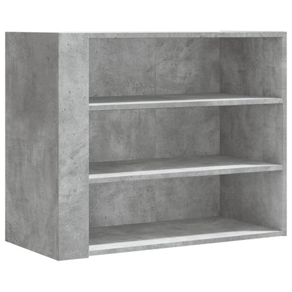 Wandregal Betongrau 75x35x60 cm Holzwerkstoff