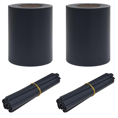 Garten Sichtschutzbildschirme 2 pcs Dunkelgrau 35 x 0.19 m PVC