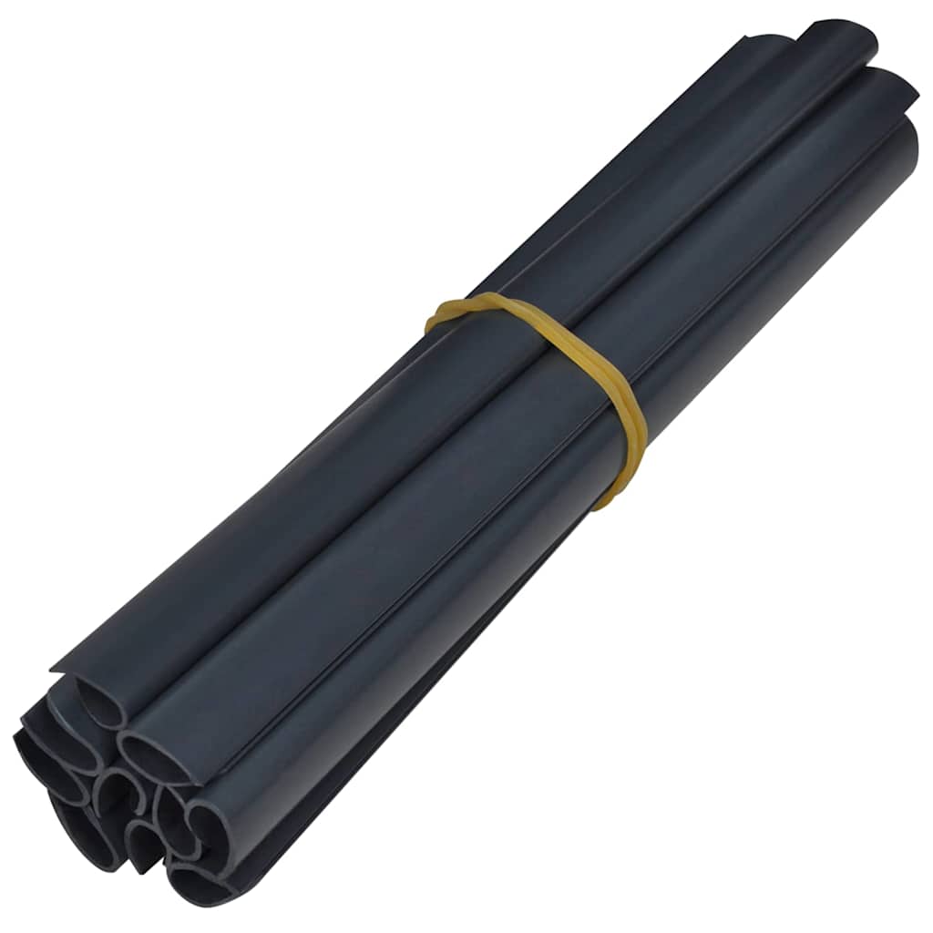 Garten Sichtschutzbildschirme 2 pcs Dunkelgrau 35 x 0.19 m PVC