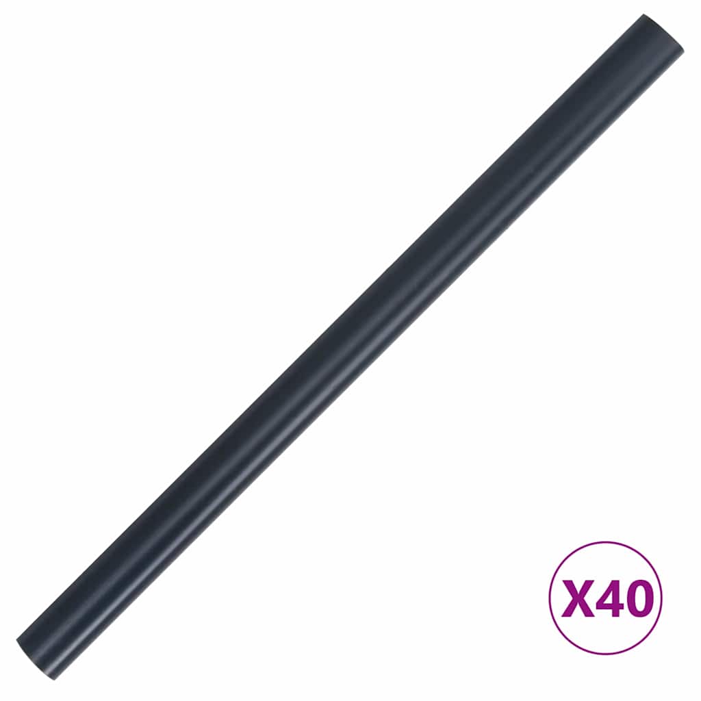 Garten Sichtschutzbildschirme 2 pcs Dunkelgrau 35 x 0.19 m PVC