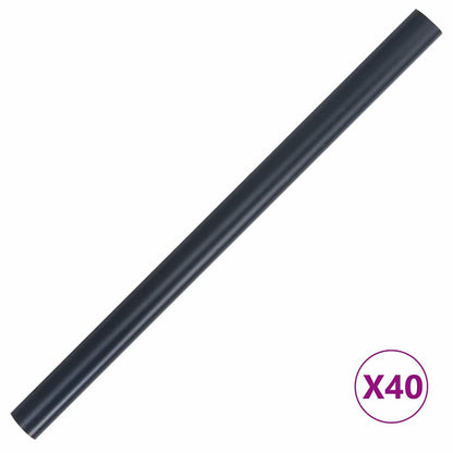 Garten Sichtschutzbildschirme 2 pcs Dunkelgrau 35 x 0.19 m PVC