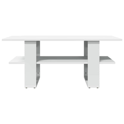 Sofabord Hvid 102x55x42 cm Træ Materiale