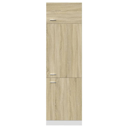 Kühlumbauschrank Lyon Sonoma-Eiche 60x57x207 cm Holzwerkstoff