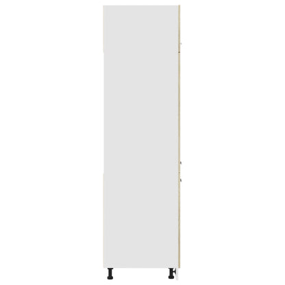 Kühlumbauschrank Lyon Sonoma-Eiche 60x57x207 cm Holzwerkstoff