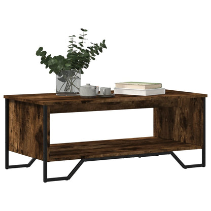 Sofabord røget eg 100x51x40 cm træmateriale