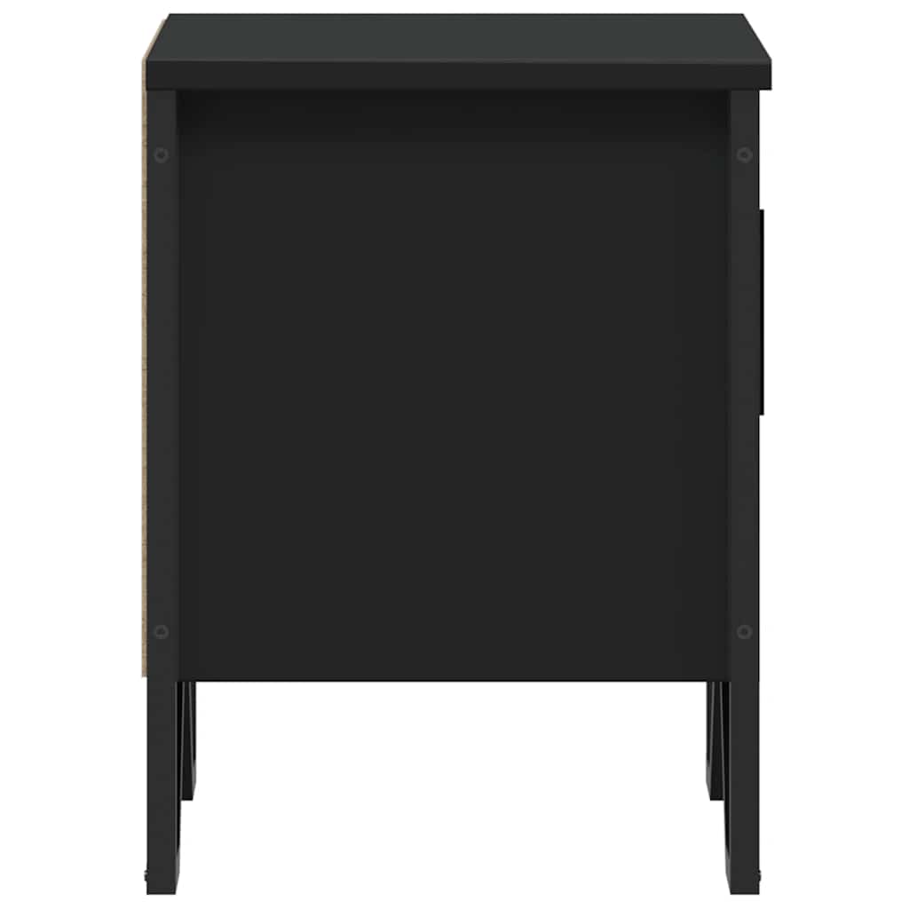 Nachttische 2 Stk. Schwarz 40x30x40 cm Holzwerkstoff
