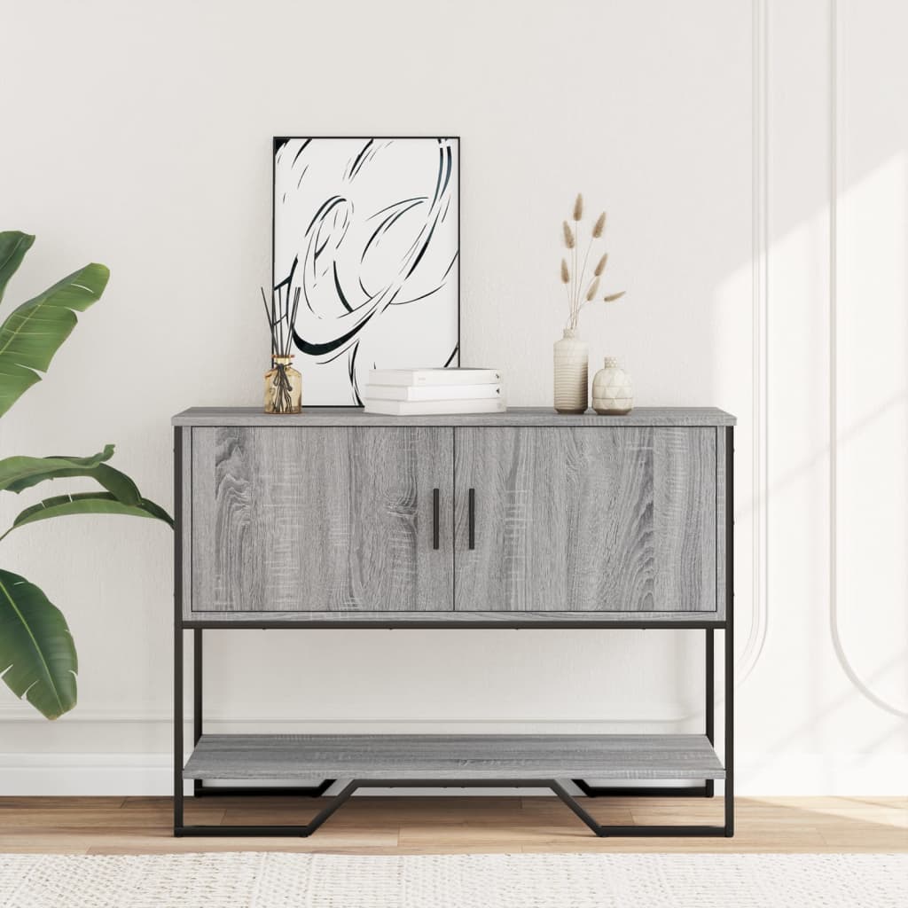 Konsolbord Grå Sonoma 100x35x74,5 cm Træmateriale