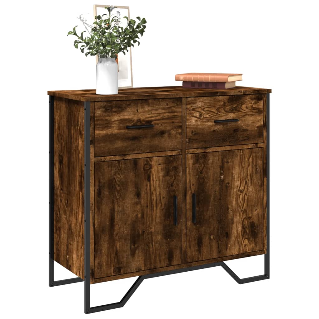 Skænk røget eg 79,5x35,5x74,5 cm træmateriale