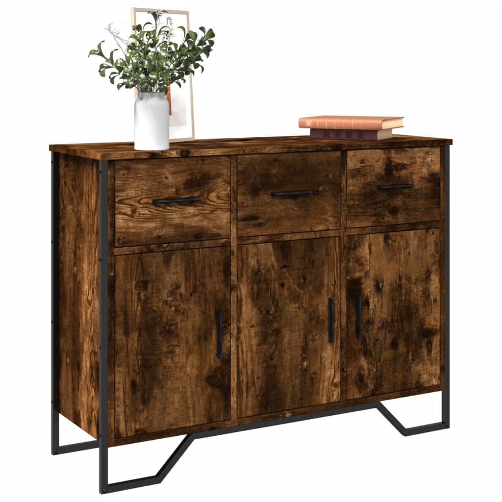 Skænk røget eg 97x32,5x74,5 cm træmateriale