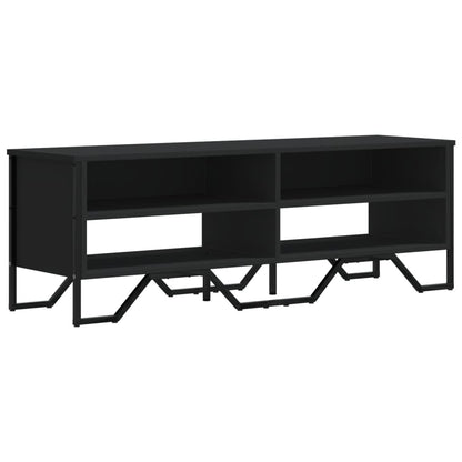 TV-skab Sort 122x34x41 cm Træ Materiale