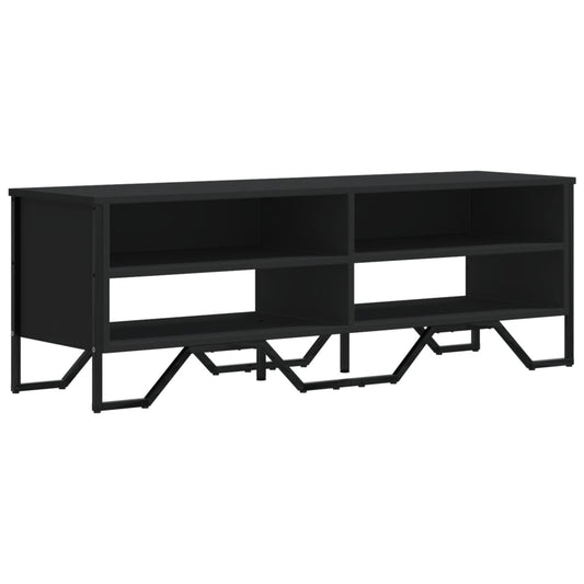 TV-skab Sort 122x34x41 cm Træ Materiale